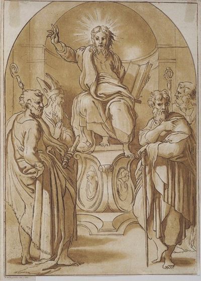 Cristo Giudice e Santi
