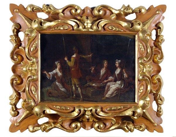 Scuola Francese, XVIII sec. - Il pasto dei pastori