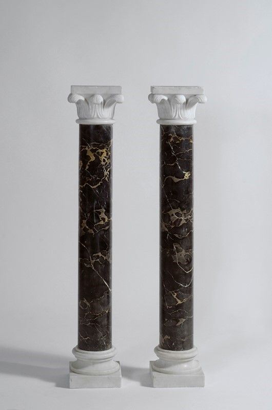 Coppia di colonne  - Asta Opere scelte dell'ottocento italiano da collezioni private - I - Galleria Pananti Casa d'Aste
