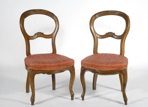 Coppia di sedie  - Asta Opere scelte dell'ottocento italiano da collezioni private - I - Galleria Pananti Casa d'Aste