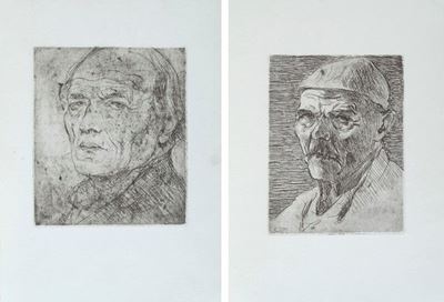 Ritratto D'uomo e Ritratto D'uomo con Berretto