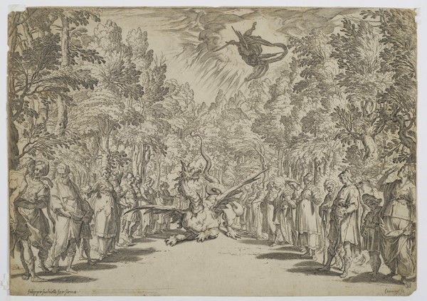 La vittoria di Apollo sul serpente Pitone