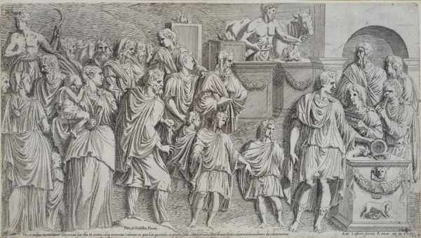 L'imperatore Marco Antonio offre un sacrificio ( da un rilievo della colonna Antonina)