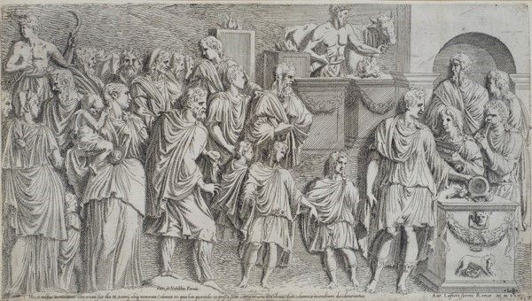 L'imperatore Marco Antonio Offre un Sacrificio ( da un Rilievo della Colonna Antonina)