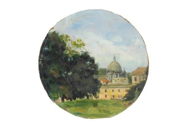 Anonimo, XX Sec. - Veduta della Cupola di San Pietro