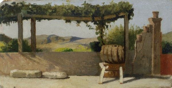 Il pergolato della casa di Diego Martelli a Castiglioncello
