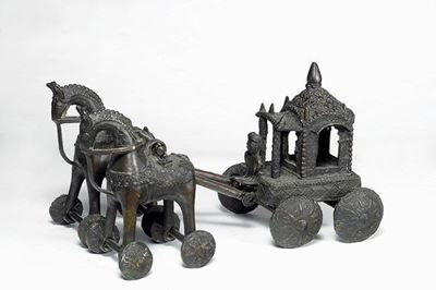 Carrozza Reale di Mahabharat con Cavalli
