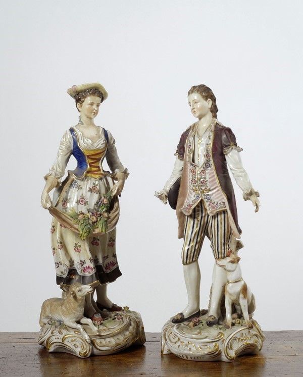 Due figure di pastori  - Asta Opere scelte dell'ottocento italiano da collezioni private - I - Galleria Pananti Casa d'Aste