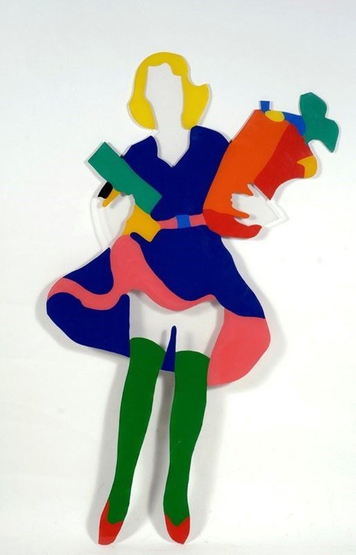Marco Lodola : Pin up  (2001)  - Smalto su plexiglass - Asta Arte Moderna e Contemporanea, Grafica ed Edizioni - Galleria Pananti Casa d'Aste