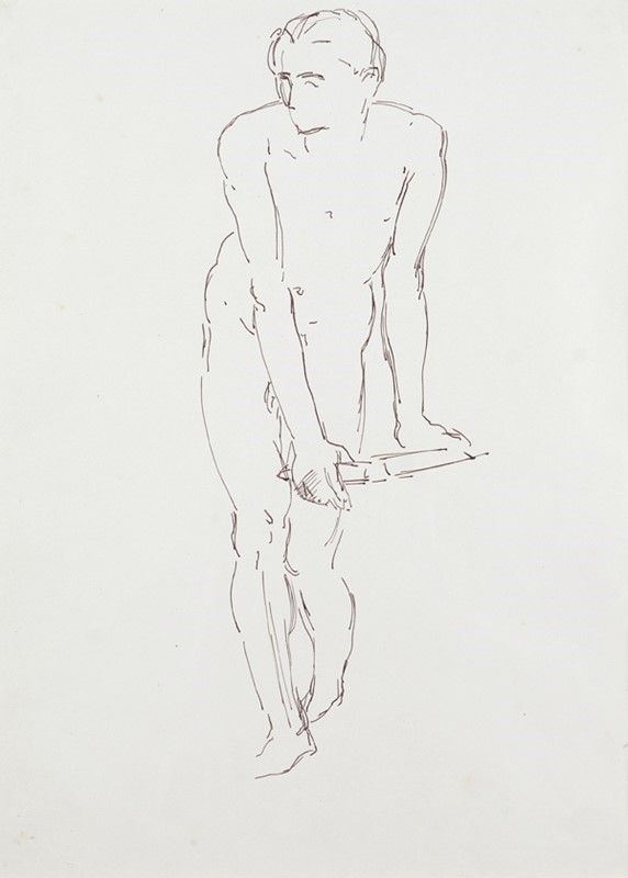 Marino Marini : Nudo  - Inchiostro su carta - Auction Arte Moderna e Contemporanea, Grafica ed Edizioni - Galleria Pananti Casa d'Aste