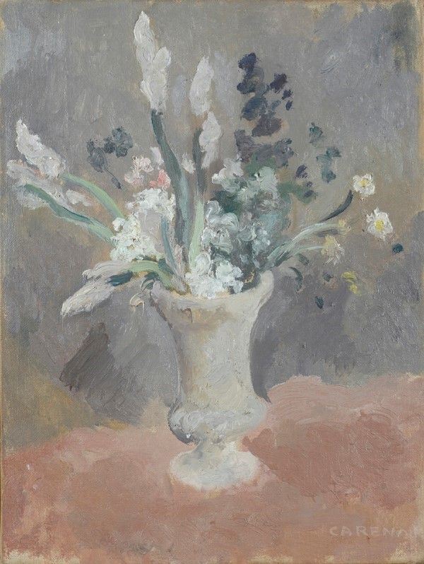 Felice Carena : Fiori  (1948)  - Olio su tela - Auction Arte Moderna e Contemporanea, Grafica ed Edizioni - Galleria Pananti Casa d'Aste