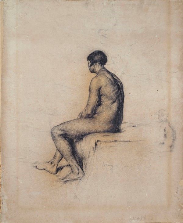 Pietro Annigoni - Nudo di spalle