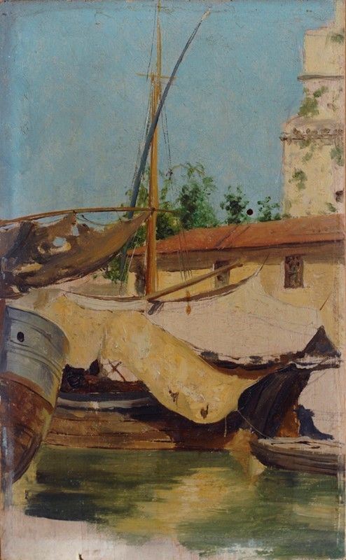 Anonimo, XIX sec. - Barcone