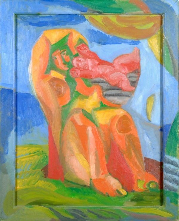 Sandro Chia - Il Riposo della Madre e del Figlio