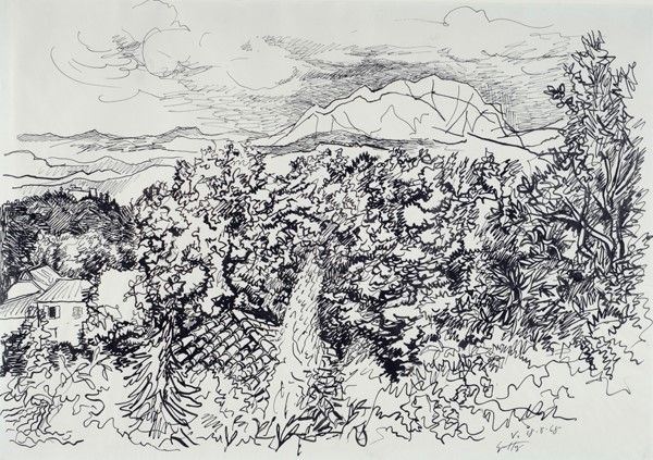 Renato Guttuso - Paesaggio di Velate