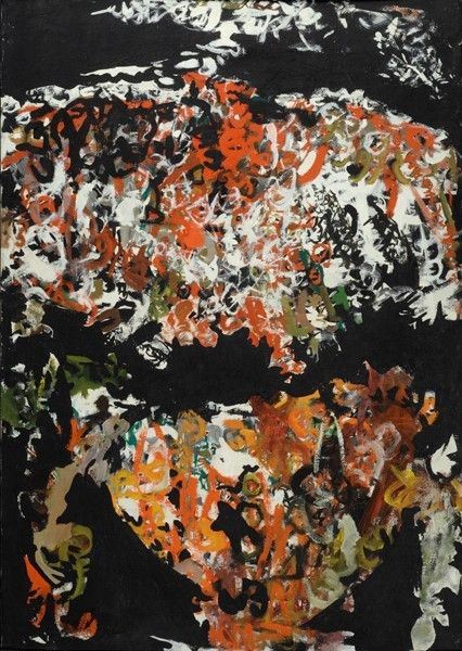 Antonio Sanfilippo : Senza titolo  (1957)  - Tempera su tela - Auction Arte Moderna e Contemporanea, Grafica ed Edizioni - Galleria Pananti Casa d'Aste
