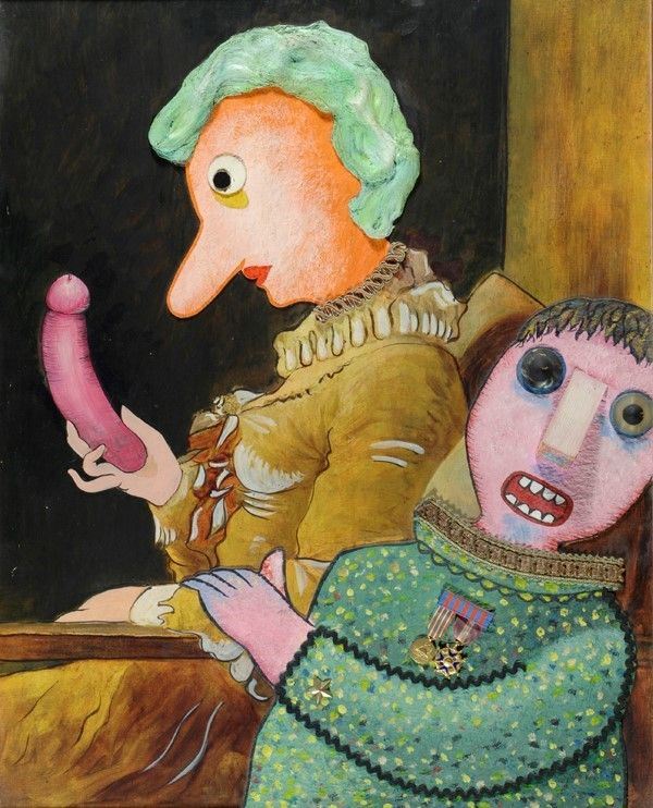 Enrico Baj : Jeune fille lisant  - Multiplo con applicazioni in legno e metallo - Auction Arte Moderna e Contemporanea, Grafica ed Edizioni - Galleria Pananti Casa d'Aste
