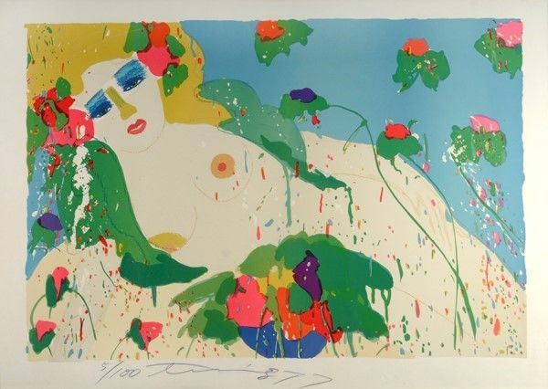 Walasse Ting : I love to be lovesick  - Serigrafia - Auction ASTA A TEMPO - Autori dell'800-900, Moderni e Contemporanei, Grafica ed Edizioni - I - Galleria Pananti Casa d'Aste