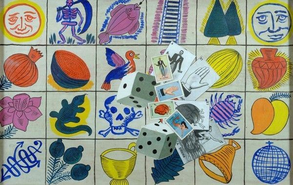 Anna Maria Cesarini Sforza : Senza titolo  - Tecnica mista e collage su carta - Asta ARTE MODERNA - Galleria Pananti Casa d'Aste