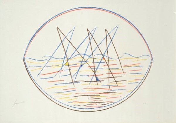 Pupino Samon&#224; : Senza titolo  - Serigrafia - Asta GRAFICA ED EDIZIONI - Galleria Pananti Casa d'Aste