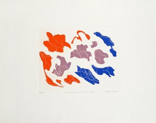 Giulio Turcato - Composizione a Motivi Viola