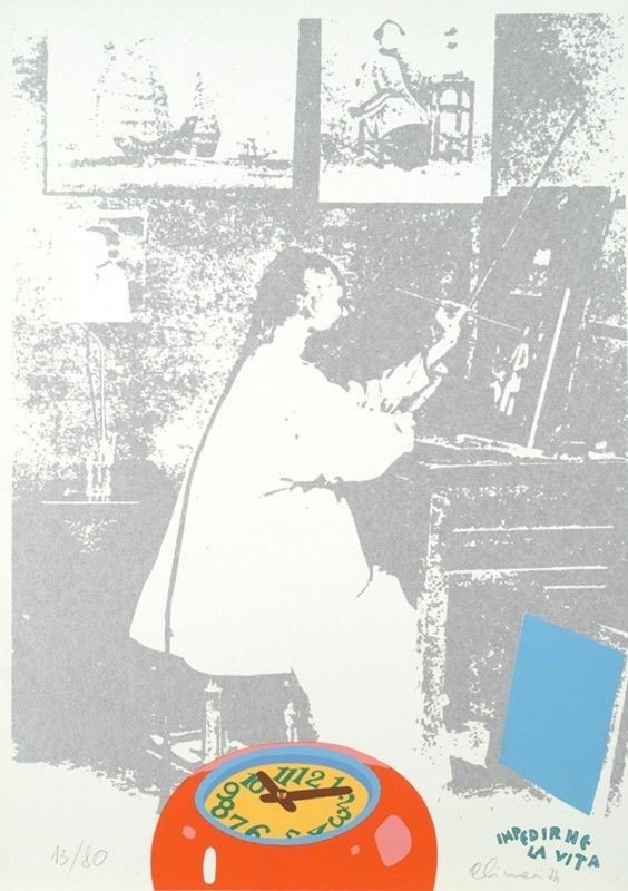 Luca Alinari : Senza titolo  (1974)  - Serigrafia - Asta Autori dell'800-900, Grafica ed Edizioni - I - Galleria Pananti Casa d'Aste