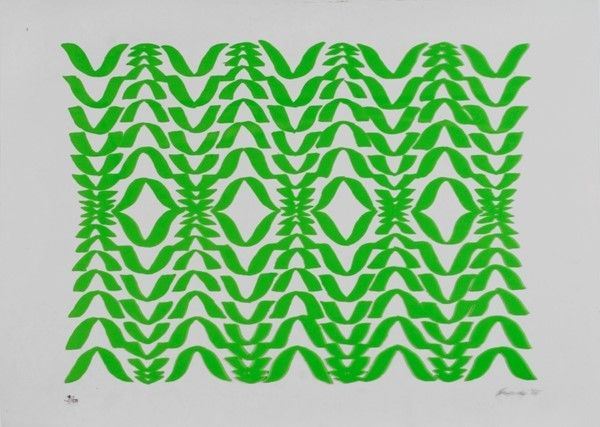 Carla Accardi : Senza titolo  - Serigrafia a colori su PVC trasparente - Asta Arte Moderna e Contemporanea, Grafica ed Edizioni - Galleria Pananti Casa d'Aste