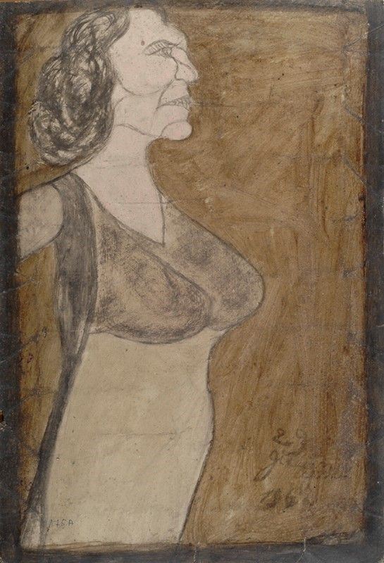 Pietro Ghizzardi - Figura in Piedi (fronte); Busto di Donna (retro)