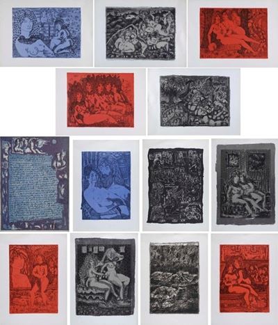 13 Litografie Dantesche