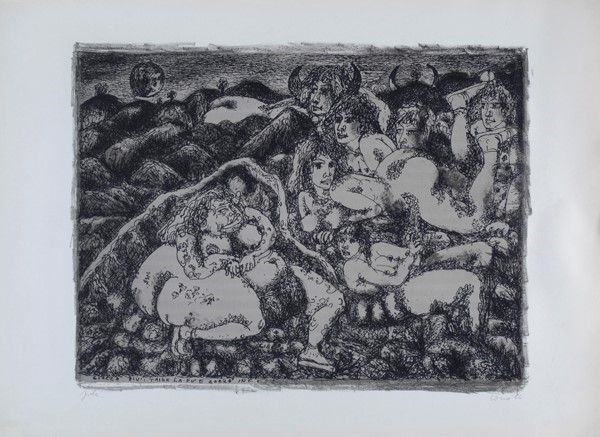 Tono Zancanaro - 13 Litografie Dantesche