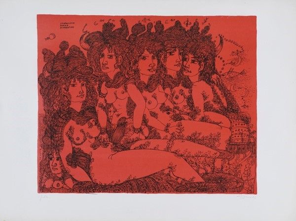 Tono Zancanaro - 13 Litografie Dantesche
