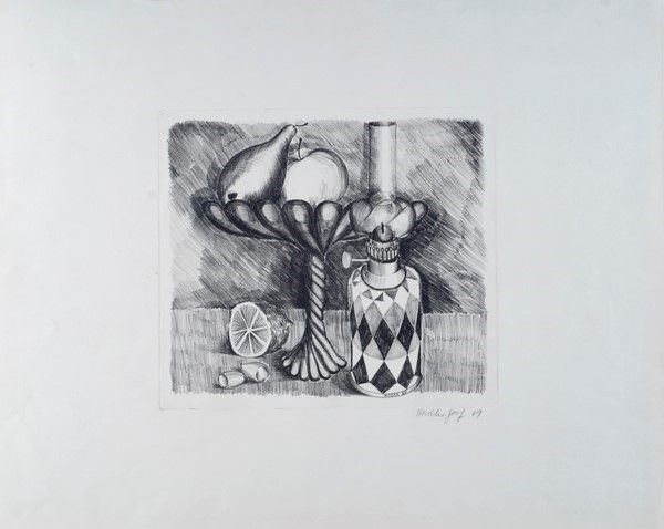 Senza titolo  (1969)  - Acquaforte - Auction ASTA A TEMPO - Autori dell'800-900, Moderni e Contemporanei, Grafica ed Edizioni - I - Galleria Pananti Casa d'Aste