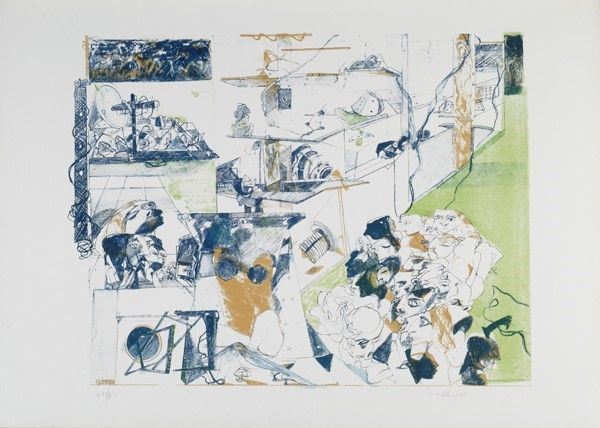Ennio Calabria : Senza titolo  (1965)  - Litografia - Asta ASTA A TEMPO - Autori dell'800-900, Moderni e Contemporanei, Grafica ed Edizioni - I - Galleria Pananti Casa d'Aste