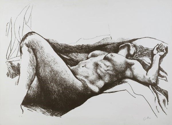 Renato Guttuso - Nudo Disteso