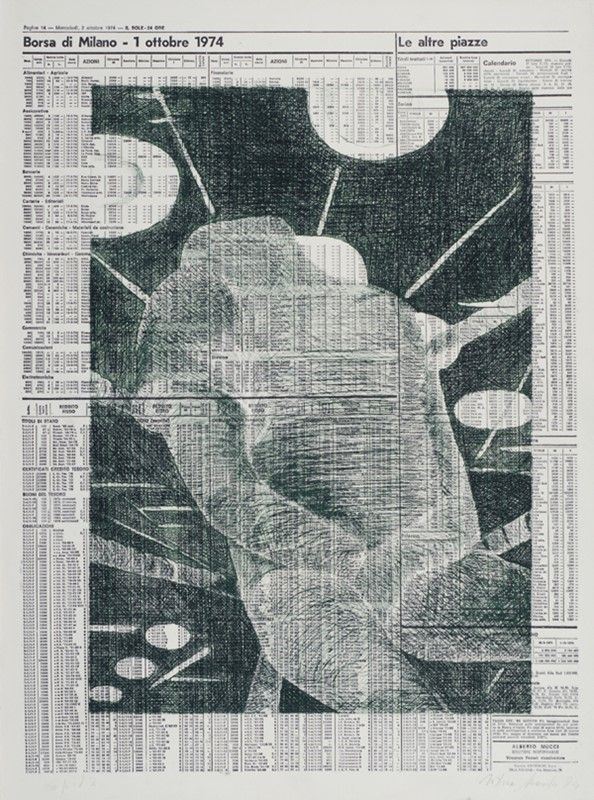 Titina Maselli : Senza titolo  (1974)  - Litografia - Auction ASTA A TEMPO - Autori dell'800-900, Moderni e Contemporanei, Grafica ed Edizioni - I - Galleria Pananti Casa d'Aste