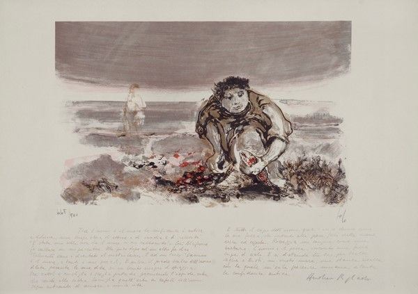 Alfio Rapisardi : L'uomo e il mare  - Litografia - Auction ASTA A TEMPO - Autori dell'800-900, Moderni e Contemporanei, Grafica ed Edizioni - I - Galleria Pananti Casa d'Aste