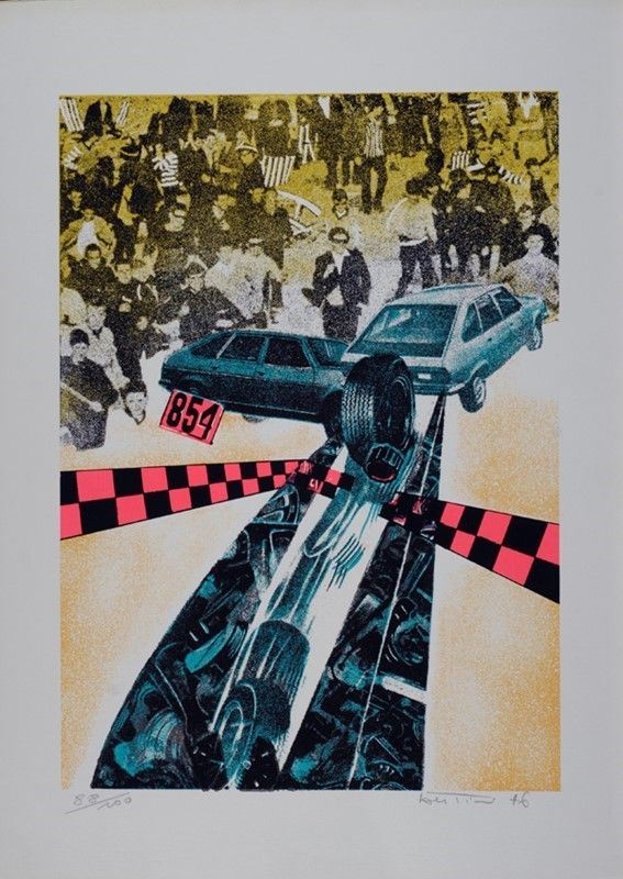 Gianni Bertini : Senza titolo  (1976)  - Serigrafia - Auction ASTA A TEMPO - Autori dell'800-900, Moderni e Contemporanei, Grafica ed Edizioni - I - Galleria Pananti Casa d'Aste