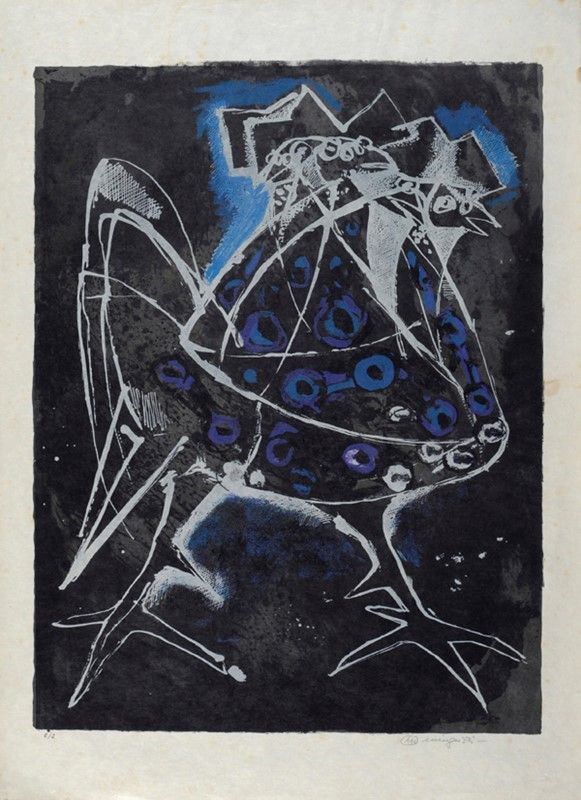 Luciano Minguzzi : Senza titolo  - Serigrafia - Auction ASTA A TEMPO - Autori dell'800-900, Moderni e Contemporanei, Grafica ed Edizioni - I - Galleria Pananti Casa d'Aste