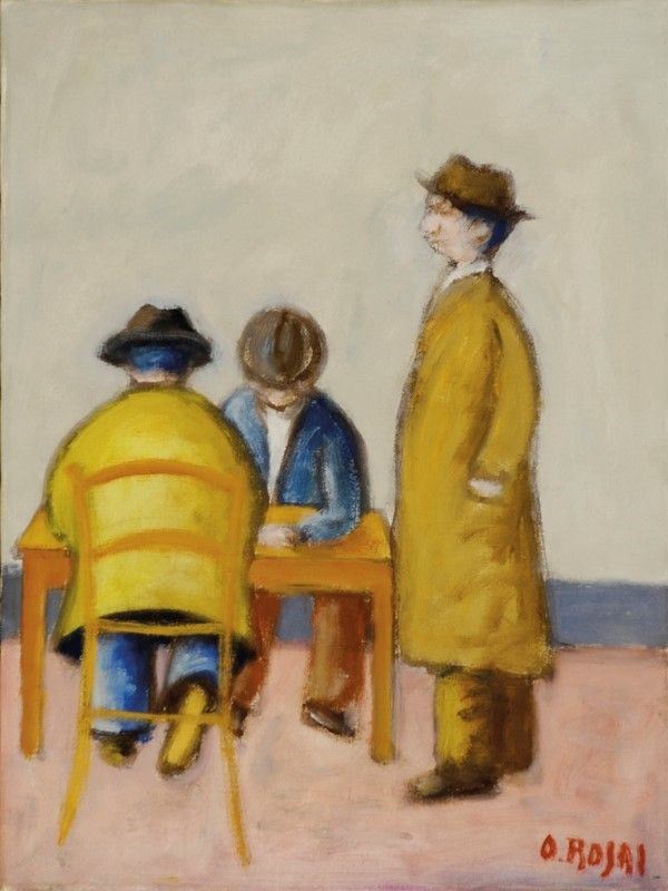 Ottone Rosai - Interno di caffè