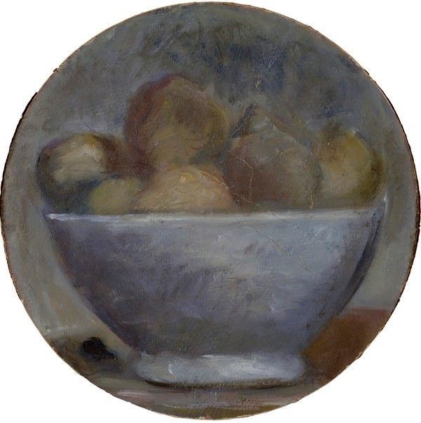 Mario Marcucci : Fruttiera  - Olio su cartone - Asta Autori dell'800-900, Moderni e Contemporanei, Grafica ed Edizioni - I - Galleria Pananti Casa d'Aste
