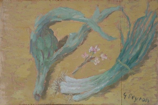 Guido Peyron : Natura morta  - Olio su tavola - Auction STORART: Dipinti, oggetti, arredi dal XVII al XX sec. - II - Galleria Pananti Casa d'Aste