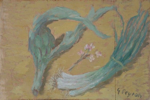 Guido Peyron : Natura morta  - Olio su tavola - Auction Autori dell'800-900, Moderni e Contemporanei, Grafica ed Edizioni - I - Galleria Pananti Casa d'Aste
