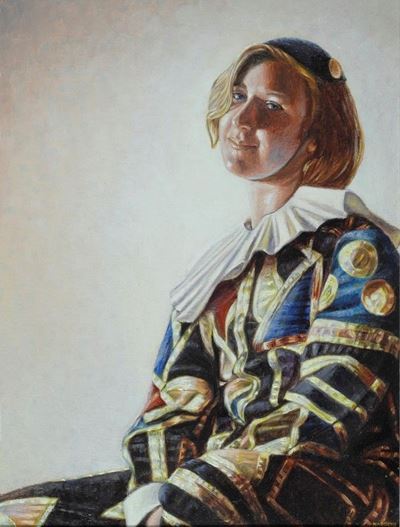 Eva in Costume di Arlecchino