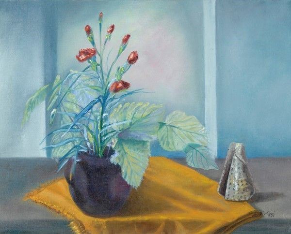 Maria Tesi : Natura verde  (1997)  - Olio su tavola - Auction ASTA A TEMPO - Autori dell'800-900, Moderni e Contemporanei, Grafica ed Edizioni - I - Galleria Pananti Casa d'Aste