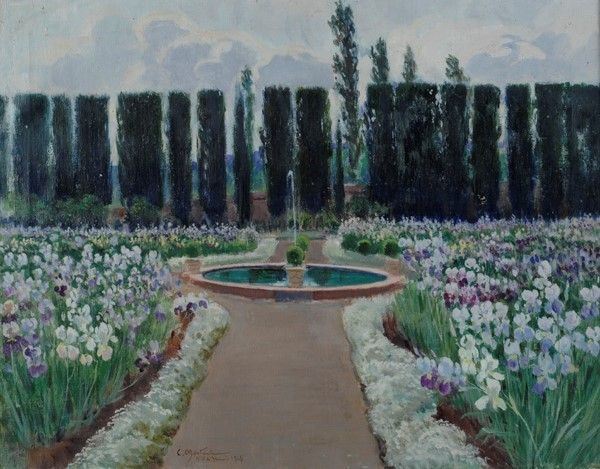 Carlo Montani - La fontana di villa Gerini