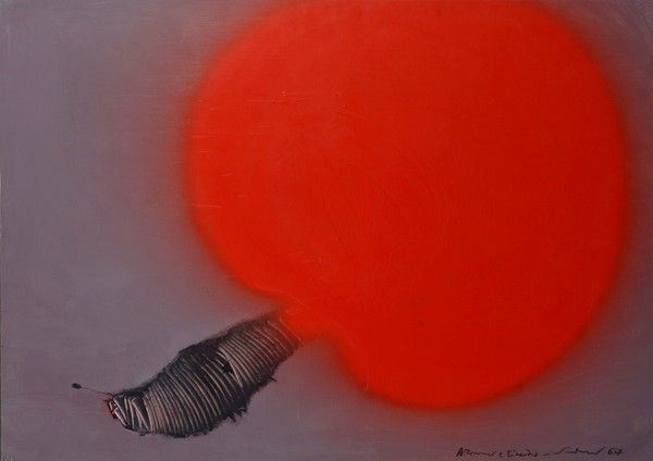 Emilio Scanavino : Senza titolo  (1967)  - Acrilico su cartone riportato su tavola - Asta Autori dell'800-900, Moderni e Contemporanei, Grafica ed Edizioni - I - Galleria Pananti Casa d'Aste