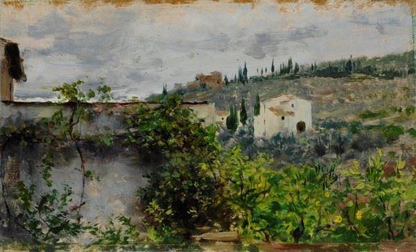 Francesco Vinea - Paesaggio fiorentino