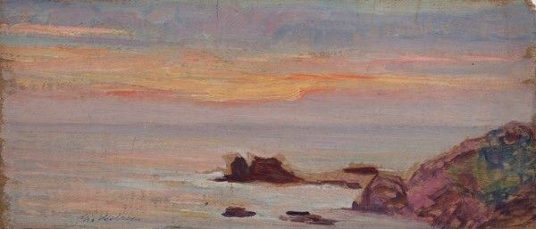 Giovanni Malesci - Tramonto a Livorno
