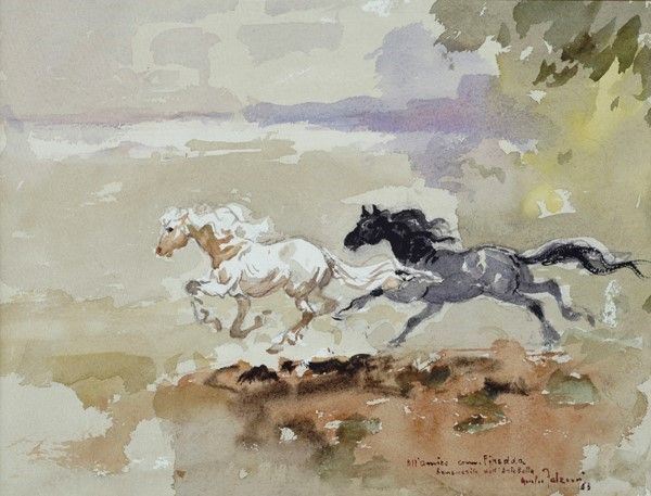 Giulio Falzoni - Cavalli al Galoppo