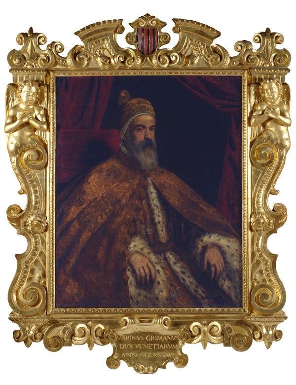 Domenico Robusti : Ritratto del Doge Marino Grimani  - Olio su tela - Asta Antiquariato - mobili, dipinti e oggetti di arredo - Galleria Pananti Casa d'Aste